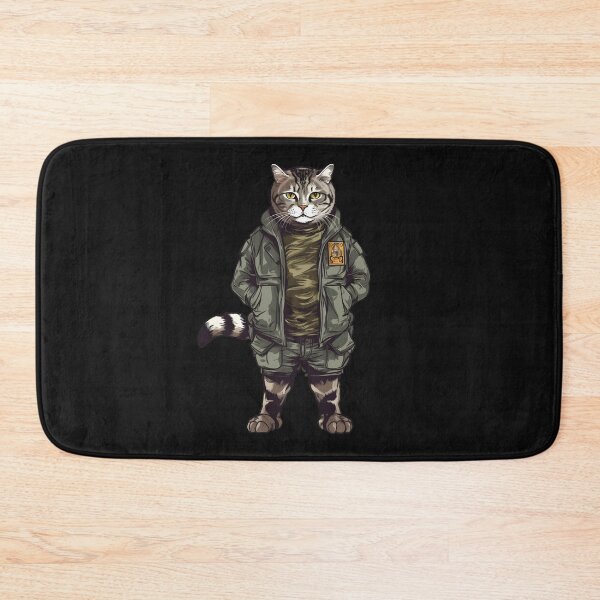 Item preview, Cat in military outfit designed and sold by hamishby.