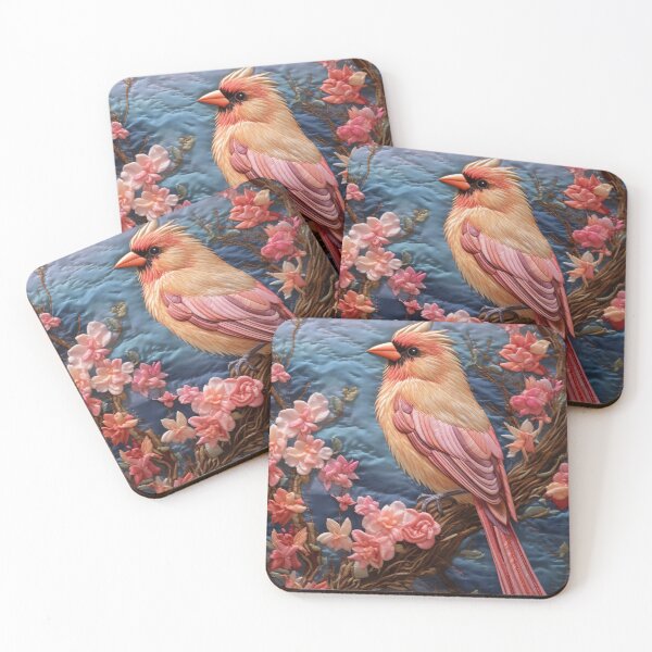 Item preview, Embroidery art flower and bird pattern poster 15 designed and sold by UnaWu533.