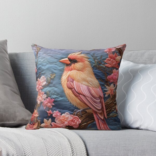 Item preview, Embroidery art flower and bird pattern poster 15 designed and sold by UnaWu533.