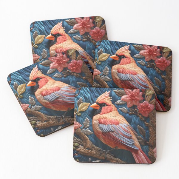 Item preview, Embroidery art flower and bird pattern poster 16 designed and sold by UnaWu533.