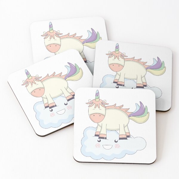 Item preview, cute-adorable-unicorn-cloud-kawaii-fairy designed and sold by esycrazy.
