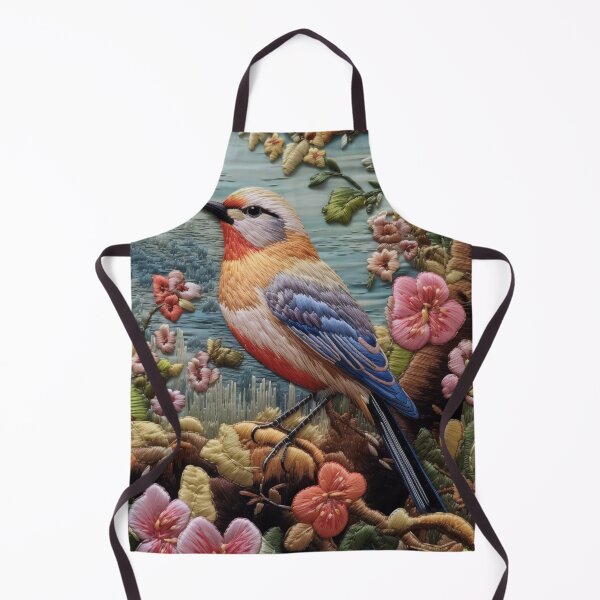 Item preview, Embroidery art flower and bird pattern poster 17 designed and sold by UnaWu533.