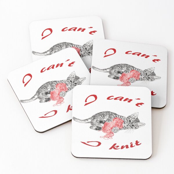 Item preview, Chaton à la pelota - graphite and red colored version, text in english designed and sold by SylvieG18.