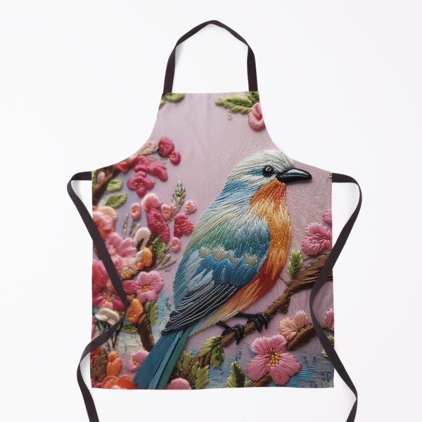 Item preview, Embroidery art flower and bird pattern poster 18 designed and sold by UnaWu533.