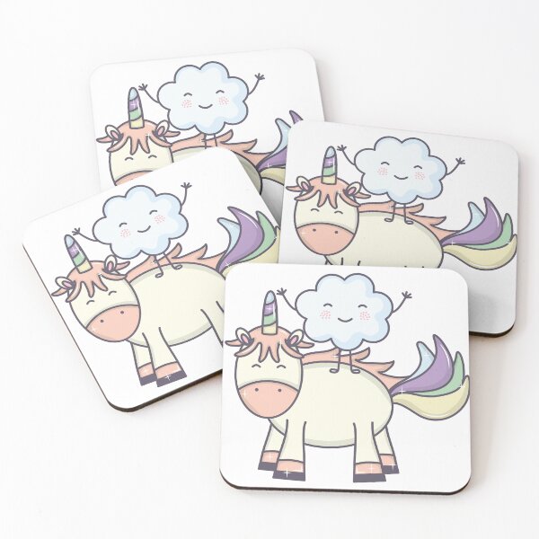 Item preview, cute adorable unicorn cloud kawaii fairy designed and sold by esycrazy.