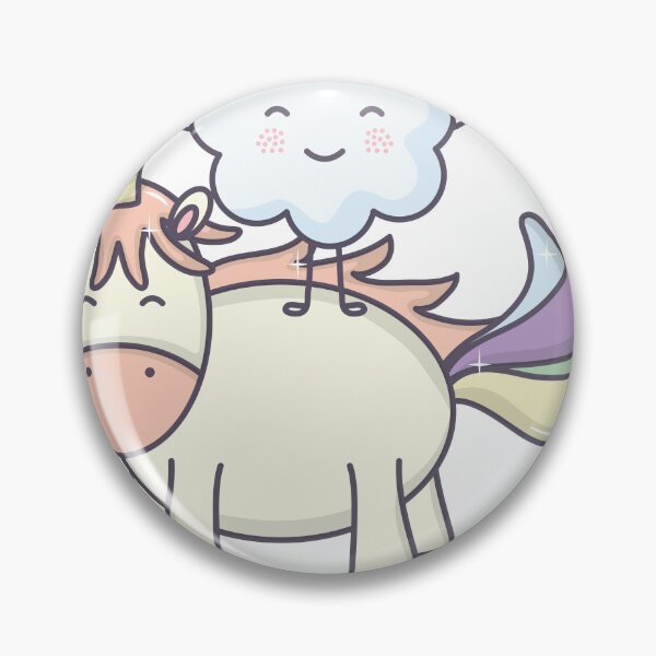 Item preview, cute adorable unicorn cloud kawaii fairy designed and sold by esycrazy.