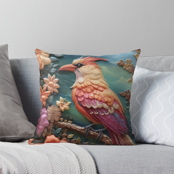 Item preview, Embroidery art flower and bird pattern poster 19 designed and sold by UnaWu533.