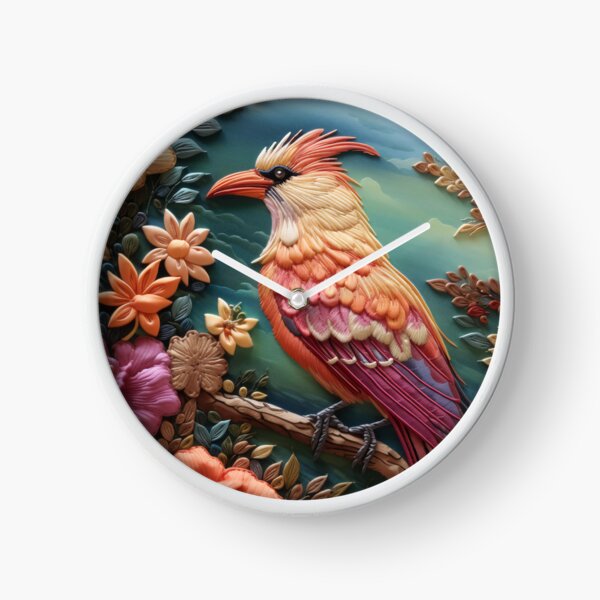Item preview, Embroidery art flower and bird pattern poster 19 designed and sold by UnaWu533.