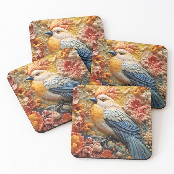 Item preview, Embroidery art flower and bird pattern poster 20 designed and sold by UnaWu533.