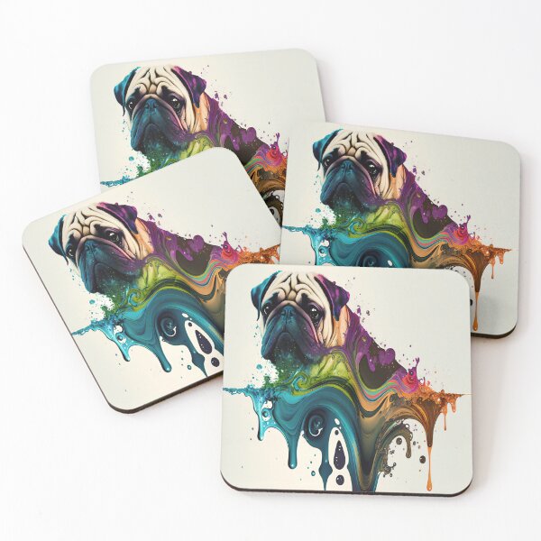 Item preview, Abstract Pug Art designed and sold by KingExpressions.
