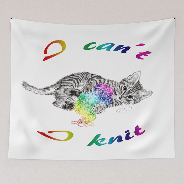 Item preview, Chaton à la pelota - graphite and rainbow colored version 2, text in english designed and sold by SylvieG18.