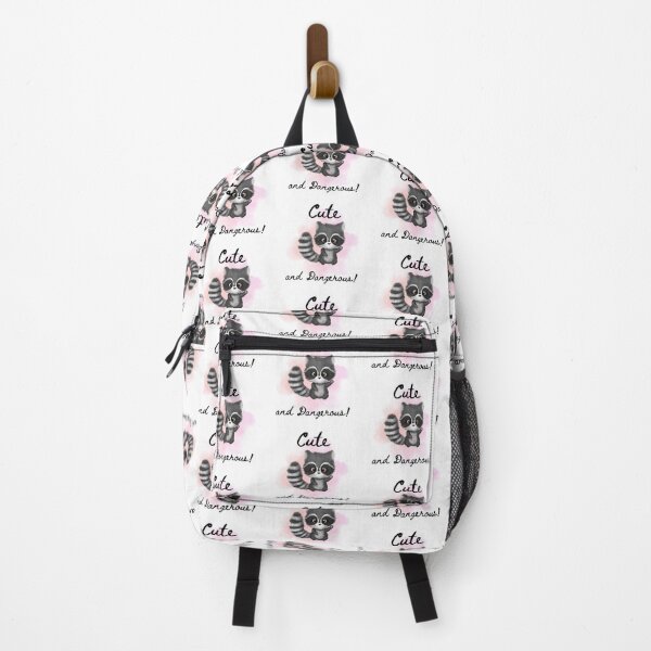 Item preview, Cute waving baby raccoon with pink background designed and sold by Strictly McCracken.