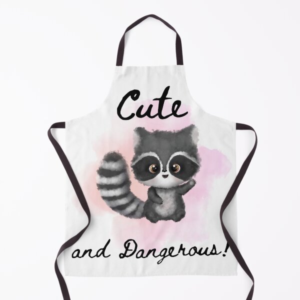 Item preview, Cute waving baby raccoon with pink background  designed and sold by Strictly McCracken.