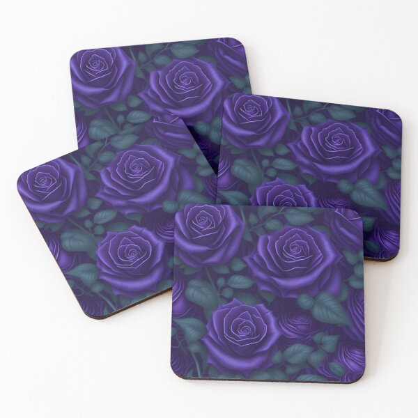 Item preview, Dark Purple Roses Seamless Pattern 2 designed and sold by imladyfate.