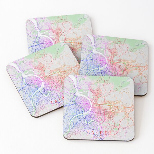 Item preview, Taipei City Map of Taiwan - Colorful designed and sold by deMAP.