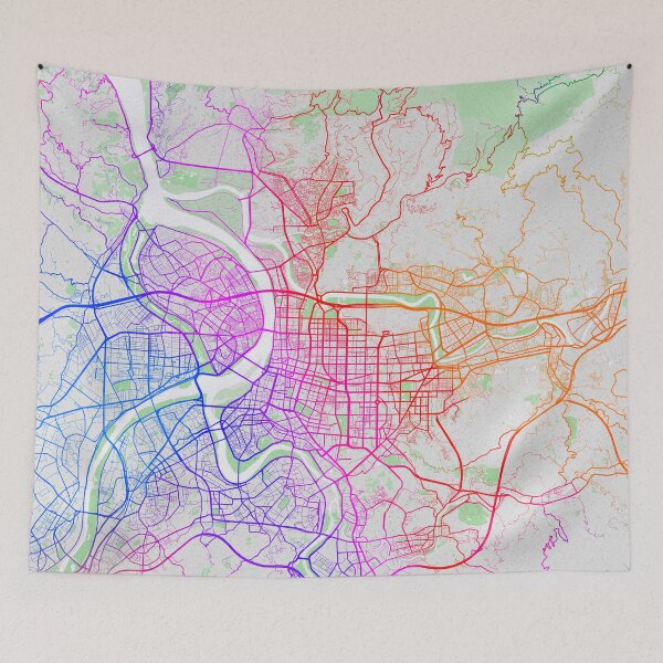 Item preview, Taipei City Map of Taiwan - Colorful designed and sold by deMAP.