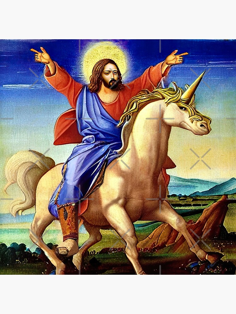 Jesus On Unicorn - Jesus Christ Riding A Unicorn T-Shirt Jesus On Unicorn - Jesus Christ Riding A Unicorn T-Shirt