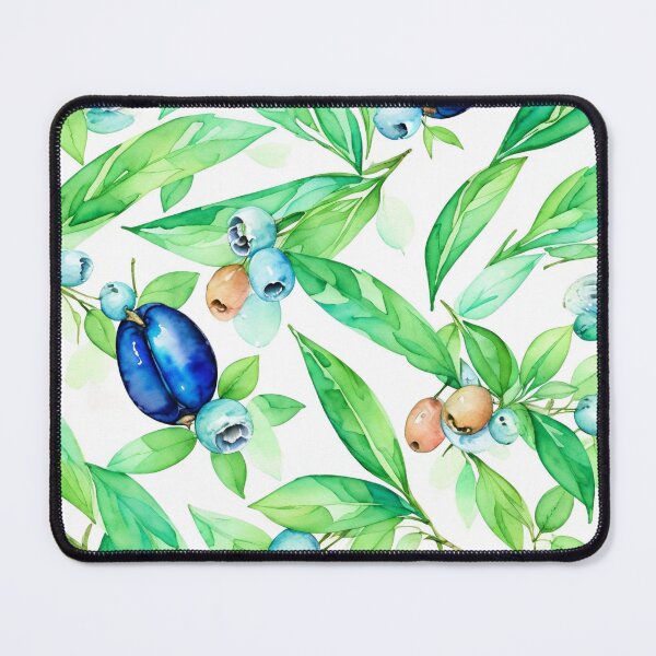 Item preview, Watercolor olives and green leaves pattern. Summer vibe designed and sold by DO-artbyDeliaO.