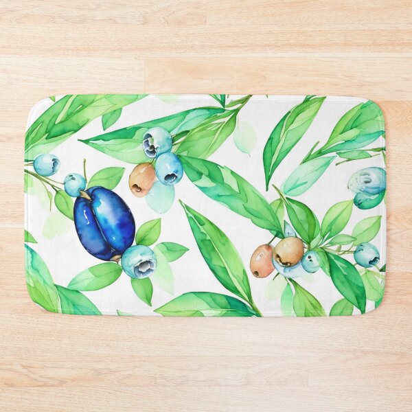 Item preview, Watercolor olives and green leaves pattern. Summer vibe designed and sold by DO-artbyDeliaO.