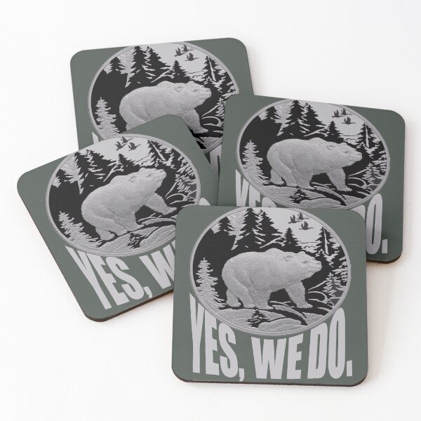 Item preview, Bear Strolling Through Pine Forest And Caption Yes We Do designed and sold by taiche.
