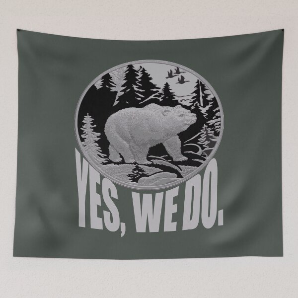 Item preview, Bear Strolling Through Pine Forest And Caption Yes We Do designed and sold by taiche.
