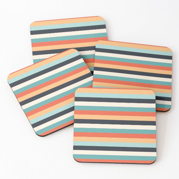 Item preview, Multicolored Horizontal Lines Pattern designed and sold by UlDesigns.
