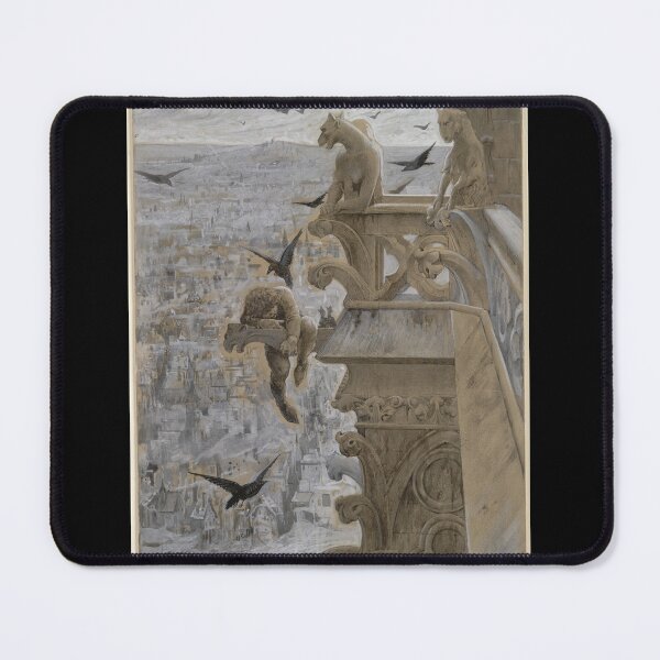 Item preview, Notre-Dame de Paris (c. 1881) drawing in high resolution by Luc-Olivier Merson. designed and sold by Earth Nature Creations.