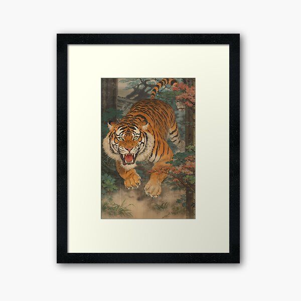 Aperçu de l'œuvre Tigre Ukiyoe créée et vendue par berubettoart.