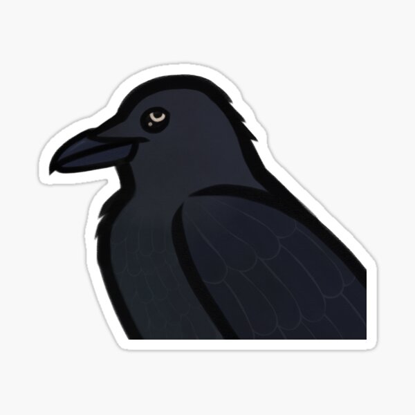 Fish Crow Sticker