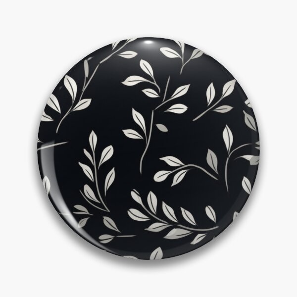 Item preview, Simple black and white leaves art pattern #5 designed and sold by imagenia.