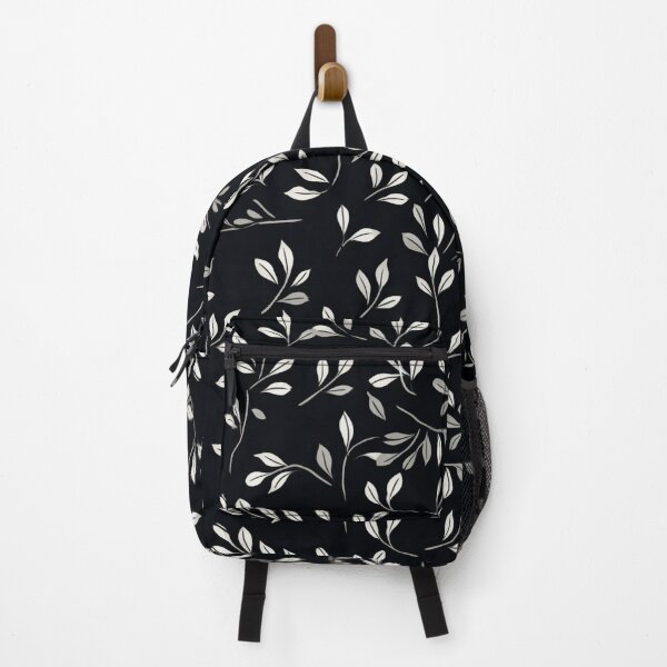 Item preview, Simple black and white leaves art pattern #5 designed and sold by imagenia.