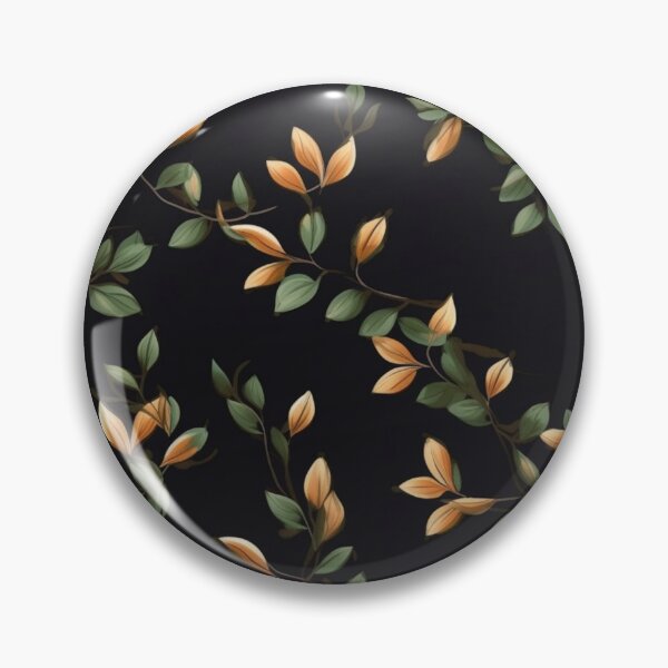 Item preview, Simple tree leaves pattern in black background #6 designed and sold by imagenia.