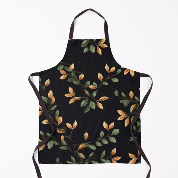 Item preview, Simple tree leaves pattern in black background #6 designed and sold by imagenia.