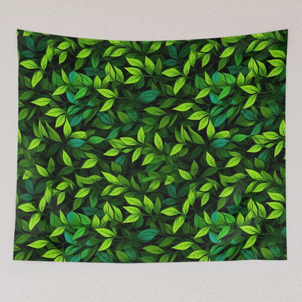 Item preview, Exotic green leaves art pattern designed and sold by imagenia.