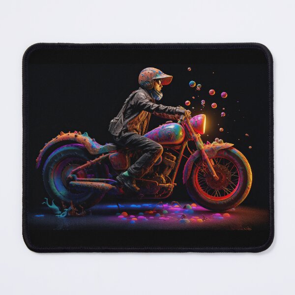 Item preview, Bike, Motorcycles, motorcycle, harley, ride, ridding, mushrooms, psychedelic, biker,  designed and sold by Diego Re.