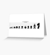 Warhammer 40k Size Chart Greeting Card