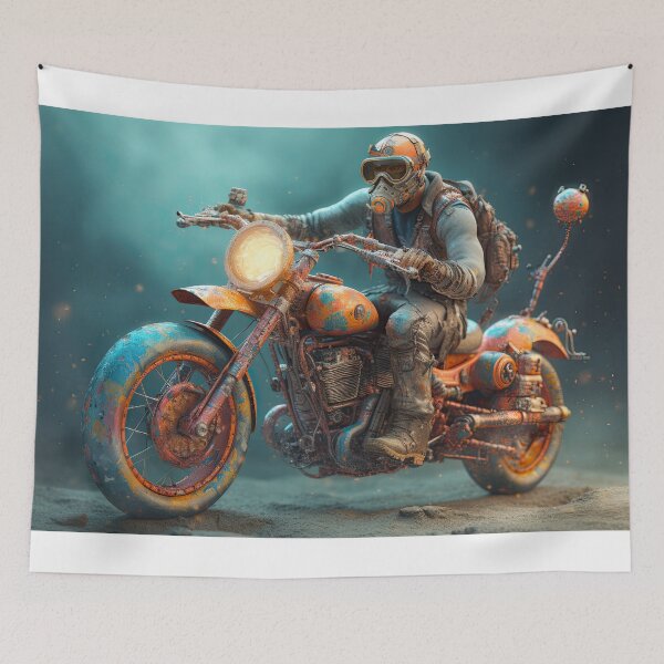 Item preview, Bad Ass Biker On A Foggy Night designed and sold by Diego Re.