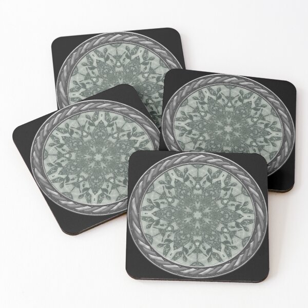 Item preview, Kaleidoscope Orchid Silhouette in Celtic Circle Frame 18 designed and sold by Swabcraft.