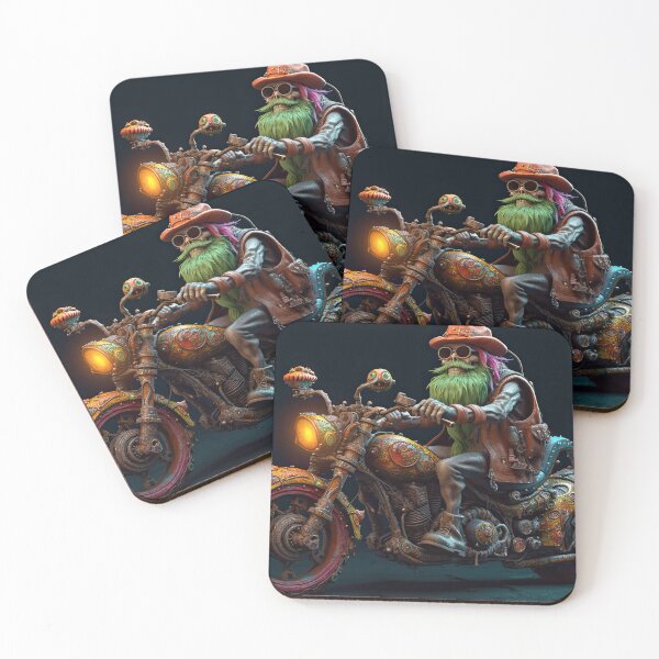 Item preview, Green Bearded Bad Ass Biker designed and sold by Diego Re.
