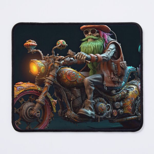 Item preview, Green Bearded Bad Ass Biker designed and sold by Diego Re.