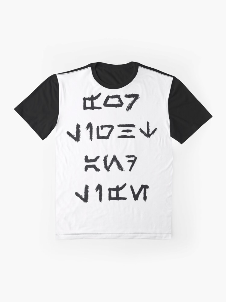 Imagen 4 de 5, Camiseta gráfica con la obra Por la luz y la vida (aurebesh), diseñada y vendida por AnAncientGinger.