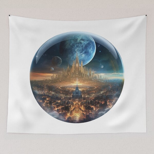 Item preview, Alien Realm Multidimensional City Globe designed and sold by MotoringZen.
