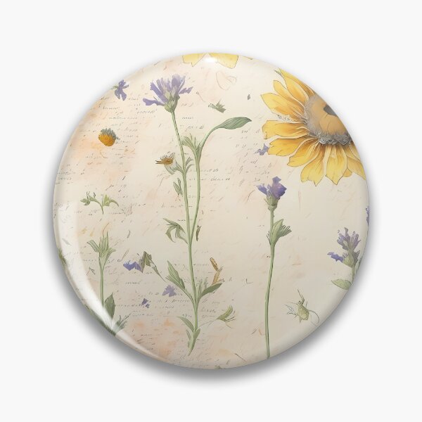 Item preview,  calendula, chamomile & lavander flowers pattern designed and sold by basitcv.