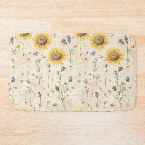 Item preview,  calendula, chamomile & lavander flowers pattern designed and sold by basitcv.