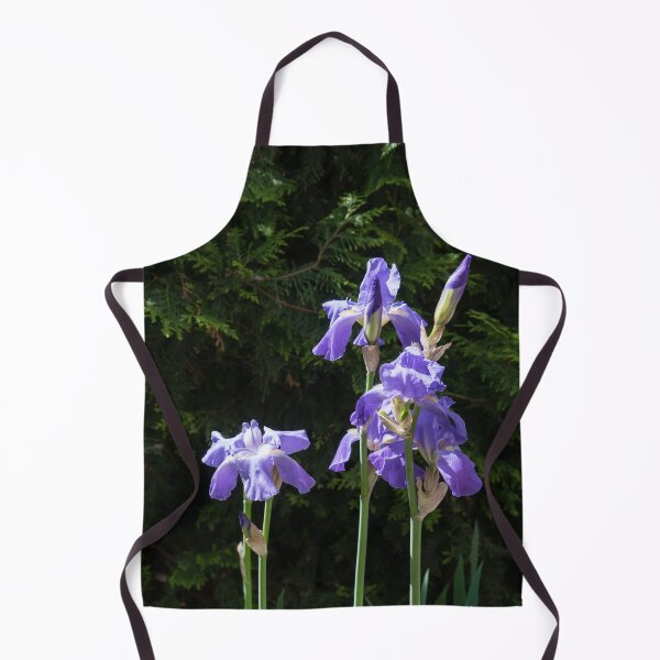 Item preview, Pale Purple German Irises and Deep Green Cypresses designed and sold by Georgia Mizuleva.