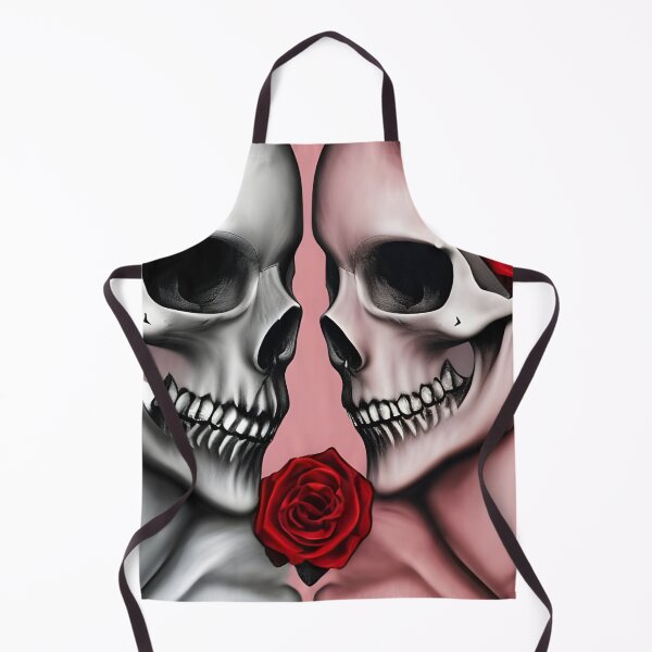 Item preview, Skeleton couple, gothic love with red roses designed and sold by GothicRubette.