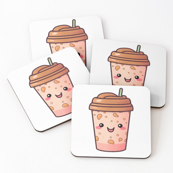 Item preview, Cute Coffee Stickers Kawaii PNG designed and sold by SuccessSK.