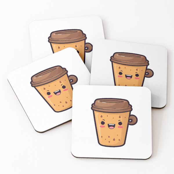 Item preview, Cute Coffee Stickers Kawaii PNG designed and sold by SuccessSK.