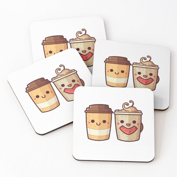 Item preview, Cute Coffee Stickers Kawaii PNG designed and sold by SuccessSK.