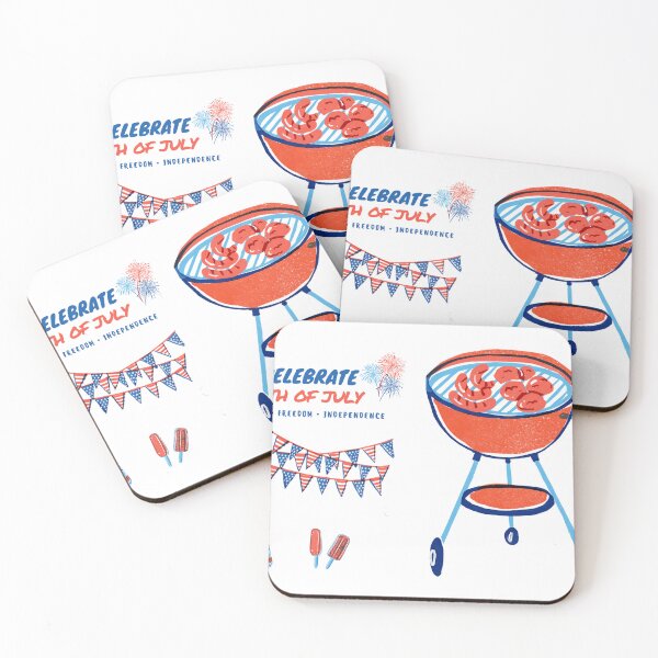 Item preview, the 4th of july celebration, liberty, freedom, independent with beers, bbg, party and firework designed and sold by patrickchung.